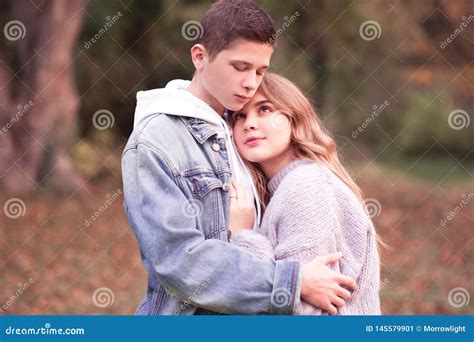 Teen couple stock image. Image of girl, nature, couple - 145579901
