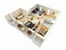 3 Bedroom Apartment House 3d Layout Floor Plans by 3d Three Bedroom House Layout Design Plans 23034 3 Bedroom Apartment House 3d Layout Floor Plans