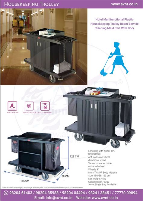 Housekeeping Mini Trolley Manufacturer in Mumbai, Maharashtra