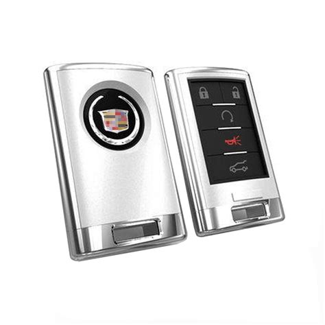 Chrome / White Cadillac Smart Remote Key Fob Case Cover – Cadillac Parts, Performance ...