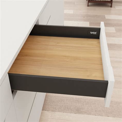 Spitze by Everyday Slim Tandem Drawer 500 x 88mm | Charcoal Grey | Soft ...