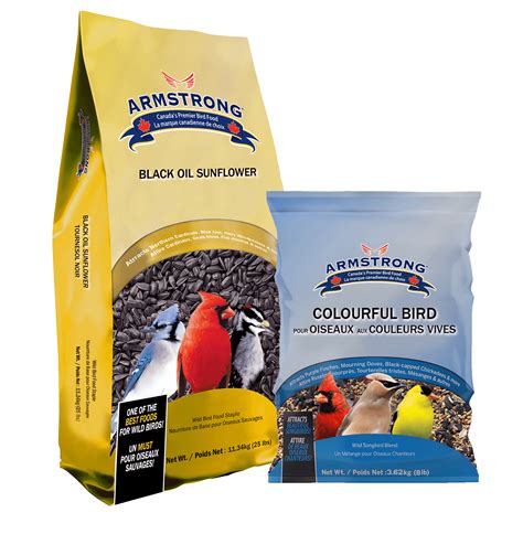 Armstrong Wild Bird Food Combo Pack Black Oil Sunflower Bird Seed ...