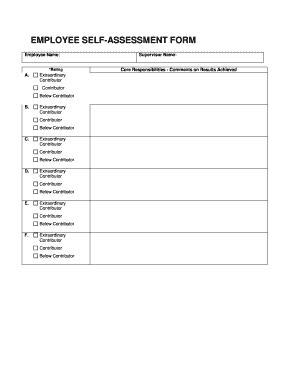 Employee Assessment Forms Samples - Fill Online, Printable, Fillable ...