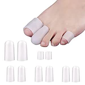 MAYCREATE® 10Pcs Soft Gel Toes Protector Toe Separator for Women Men ...
