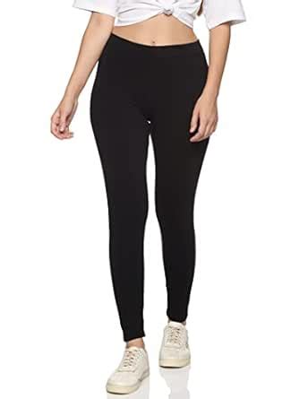 INDIJOY Women’s Soft Cotton Ankle Length Leggings | 4 Way Stretch | Mid ...
