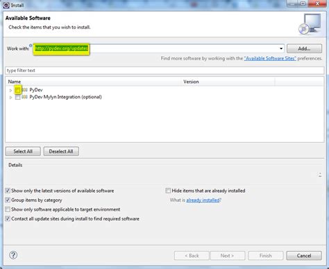 Manually Install PyDev Eclipse-Plugin 的图像结果