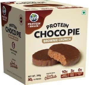 HYP Protein Choco Pie - Brownie Crunch (Box of 6) Nutrition Bars Price ...