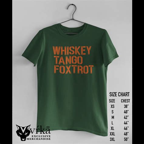 Green Whiskey Tango Foxtrot T-Shirt | Vŕkā