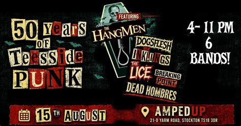 Teesside Punk 50th Anniversary: The Hangmen, Dogsflesh, Inklings, Dead ...