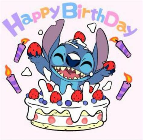 Stitch Birthday Card