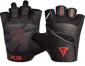Buy RDX Amara Bodybuilding Weight Lifting Gloves (Black, M) Online at ...