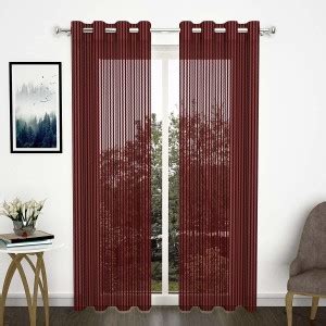 Wacky 182.88 cm (6 ft) Polyester Semi Transparent Shower Curtain (Pack ...