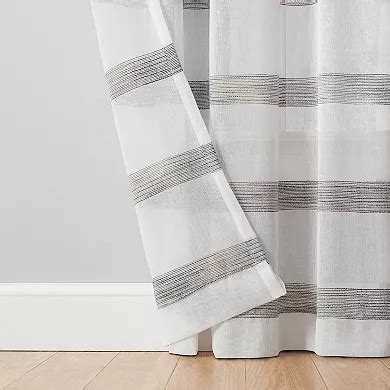 Vue Elements 1-panel Kyoto Semi-Sheer Window Curtain