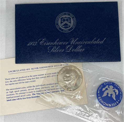 1973 S EISENHOWER UNCIRCULATED SILVER DOLLAR - Carolina Prospectors, LLC