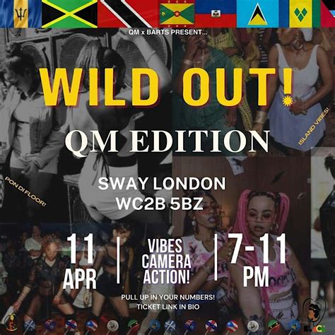 QM x Barts Present Wild Out !, Sway Bar, London, 11 April 2024 | AllEvents