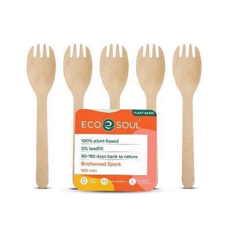 Buy Disposable Wooden Spork Online| EcoSoul – ECOSOUL HOME INDIA