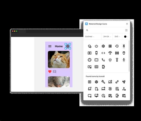 Image result for How to Add Material Design Icon in Figma