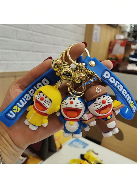 Takara Tomy Doraemon Key Buckle Cartoon Anime Dingdang Cat Car Key ...
