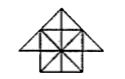 Count the number of triangles and squares in the given figure.
