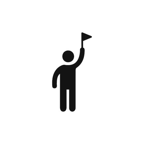 Tour guide people icon isolated on white background | Premium Vector