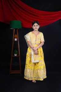 Bebe Unicorn Girls Lehenga Choli Ethnic Wear Floral Print Lehenga Choli ...