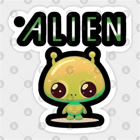cute alien - Galaxy - Sticker | TeePublic