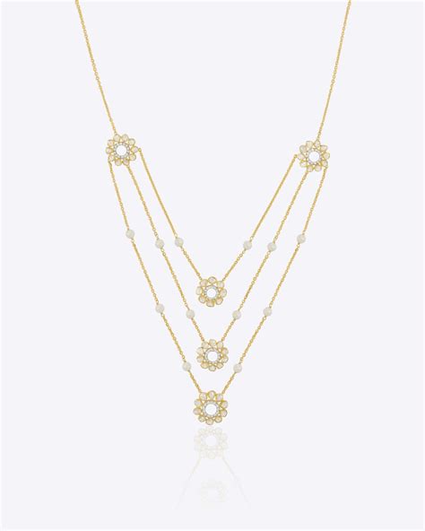 Sparkling Petals Necklace | 14K Gold Polki Necklace – Polki Stories by ...