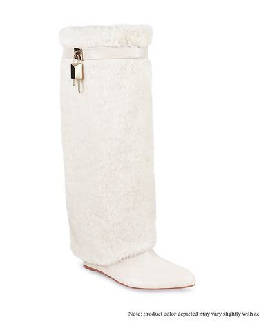 Liliana Mutto-1A Fur Wedge Knee High Boots – SHOE TIME