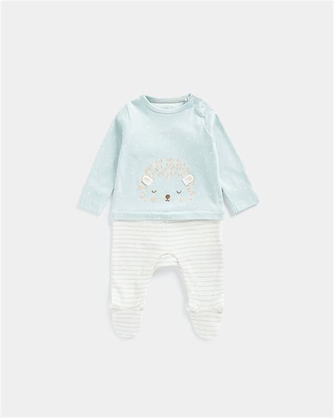 Buy Mothercare Sleepy Woodland Unisex Full Sleeves All In Ones -Green ...