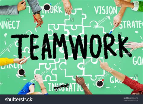 Teamwork Team Collaboration Connection Togetherness Unity Stock Photo ...