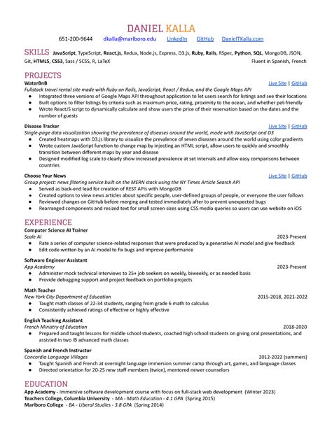 Daniel Kalla resmue - DANIEL KALLA 651-200-9644 dkalla@marlboro ...