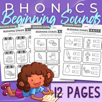 Beginning Sounds PHONICS Worksheets | Kindergarten, 1st Grade No-Prep ...