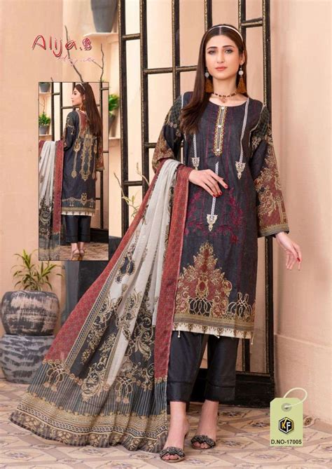 Buy Only ₹ 393 KEVAL FAB presents ALIJA B vol 17 KARACHI PRINT cotton ...