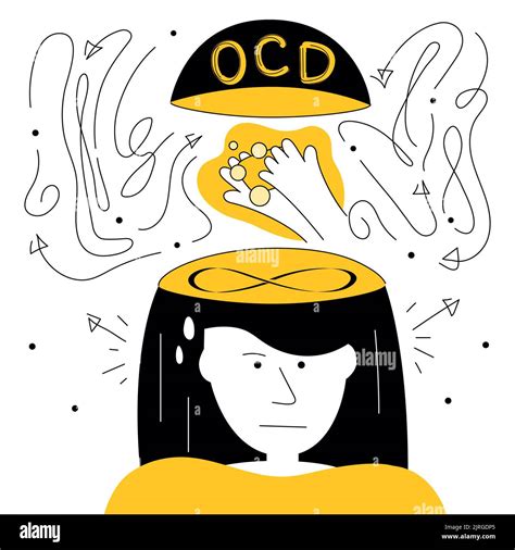 OCD symptoms, the girl has fear and intrusive thoughts for wash hands and counting. Obsessive ...