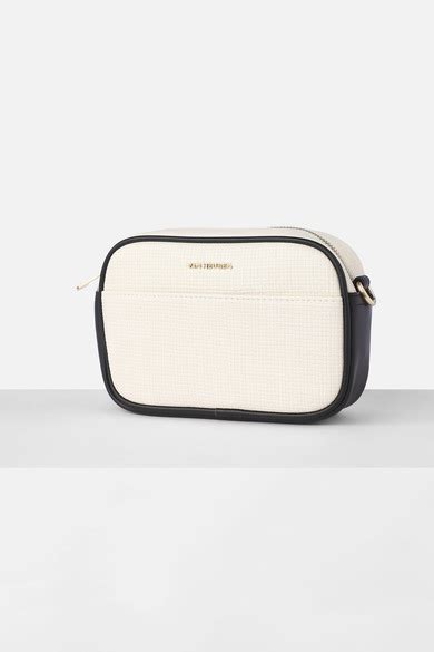 Buy Women White Textured Casual Sling Bag Online - 39966184 | Van Heusen