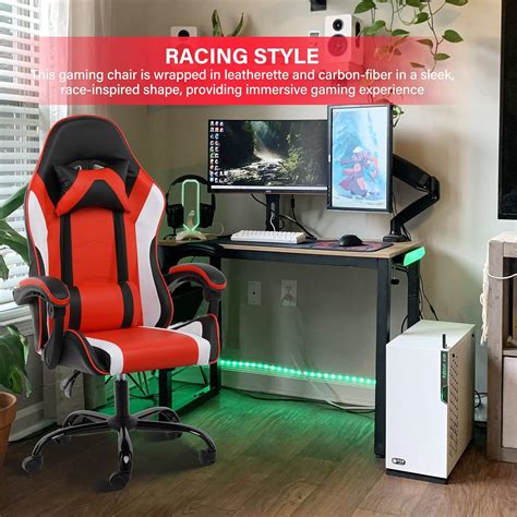 Buy YSSOA FNGAMECHAIR01 Gaming Office High Back Computer Ergonomic ...