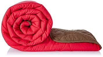 Buy Amazon Brand - Solimo Microfibre Reversible Quilt Blanket,Single ...