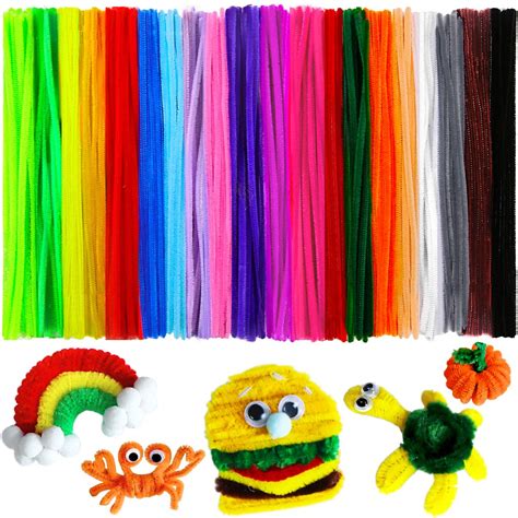 Pipe Cleaner Crafts For Adults 100 PCS White Pipe Cleaners Craft Bulk