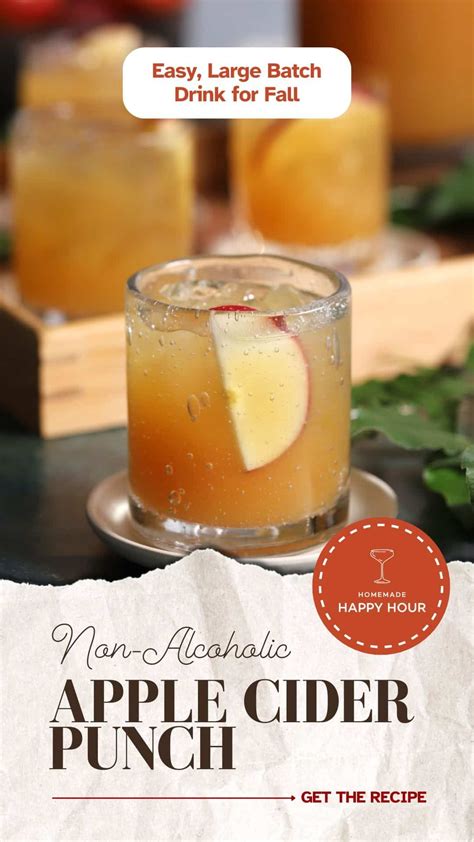 This quick and easy fall Apple Cider Punch packs big flavor in a ...