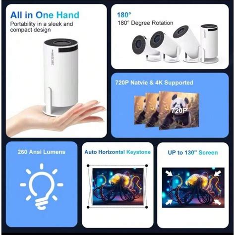 Proyector Magcubic HY300 PRO 4K | Mode de Mujer | SHEIN España