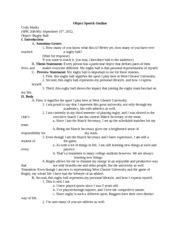 Image result for Object Speech Example