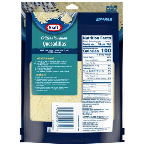 Kraft Monterey Jack Shredded Cheese 8 oz | Shipt