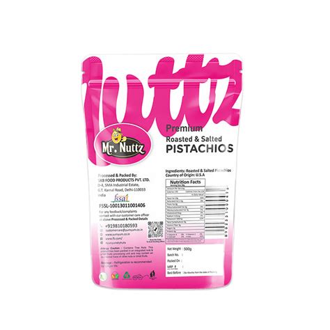 Mr. Nuttz Roasted & Salted Pistachios Pouch – Yum Yum