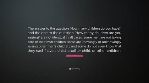 How Many Children Do You Have Artinya