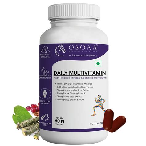 OSOAA Multi vitamin Tablets for Men & Women | Multivitamin with ...