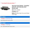 Image result for 2010 Sprinter Glow Plug Module Location