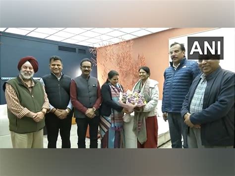 Kanimozhi led multi-party delegation arrives in Latvia's capital Riga