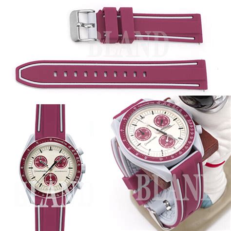 BLACK RUBBER WATCH STRAP for Omega X Swatch | Ubuy India