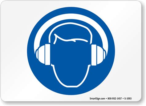 Image result for Hearing Protection Safety Signs