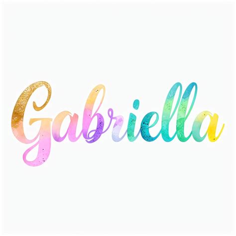 Vibrant Gabriella Cursive Name Art with Watercolor Effect Mug - Playground